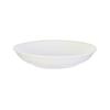 Pearl Gold Deep Porcelain Plate 21 White