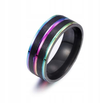 Wedding Ring Ring Rainbow Lgbt Steel 162