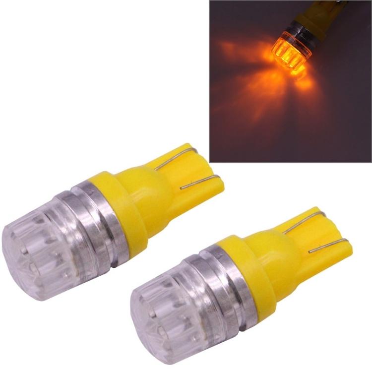 2 PCS T10 1.5W 60LM 1 LED Blue COB LED Brake Light for Vehicles, DC12V