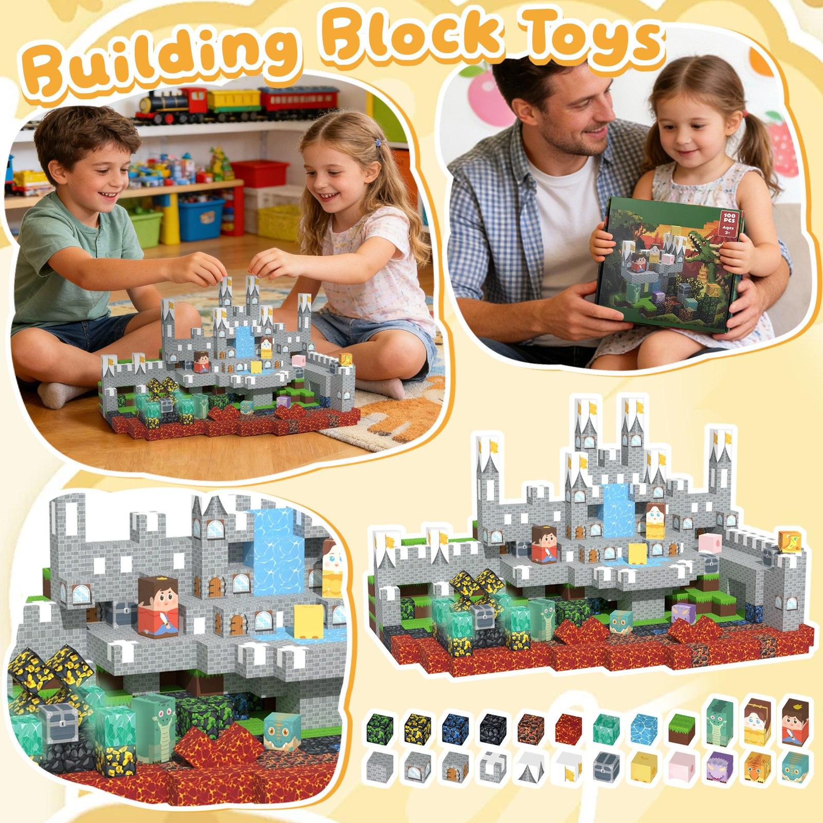 Magnetic Building Block Set, Magnetic  , Magnetic Sheets, Children S Diy Toys One Size