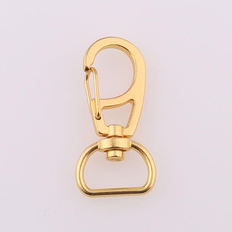 11mm Gold Dog Clasp Hook Buckle for Handbag Hardware and Keychain Accessories