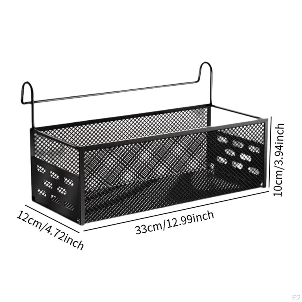 Bed Shelf Mesh Basket As Space Saving Storage Solution Made of Iron with Breathable Design