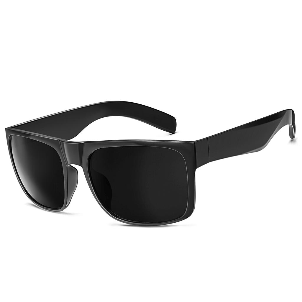 Gafas de Sol Maxjuli Cabeza Grande Negro Oscuro Para Hombres Cuadradas Extra Grandes W8004