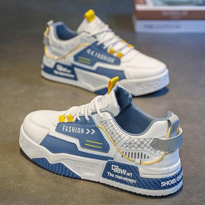 Fashion Latest Color Blocked Men's Shoes Spring/Autumn Fashion Casual Skateboarding Shoes Lightweight and Durable Running Sports Shoes