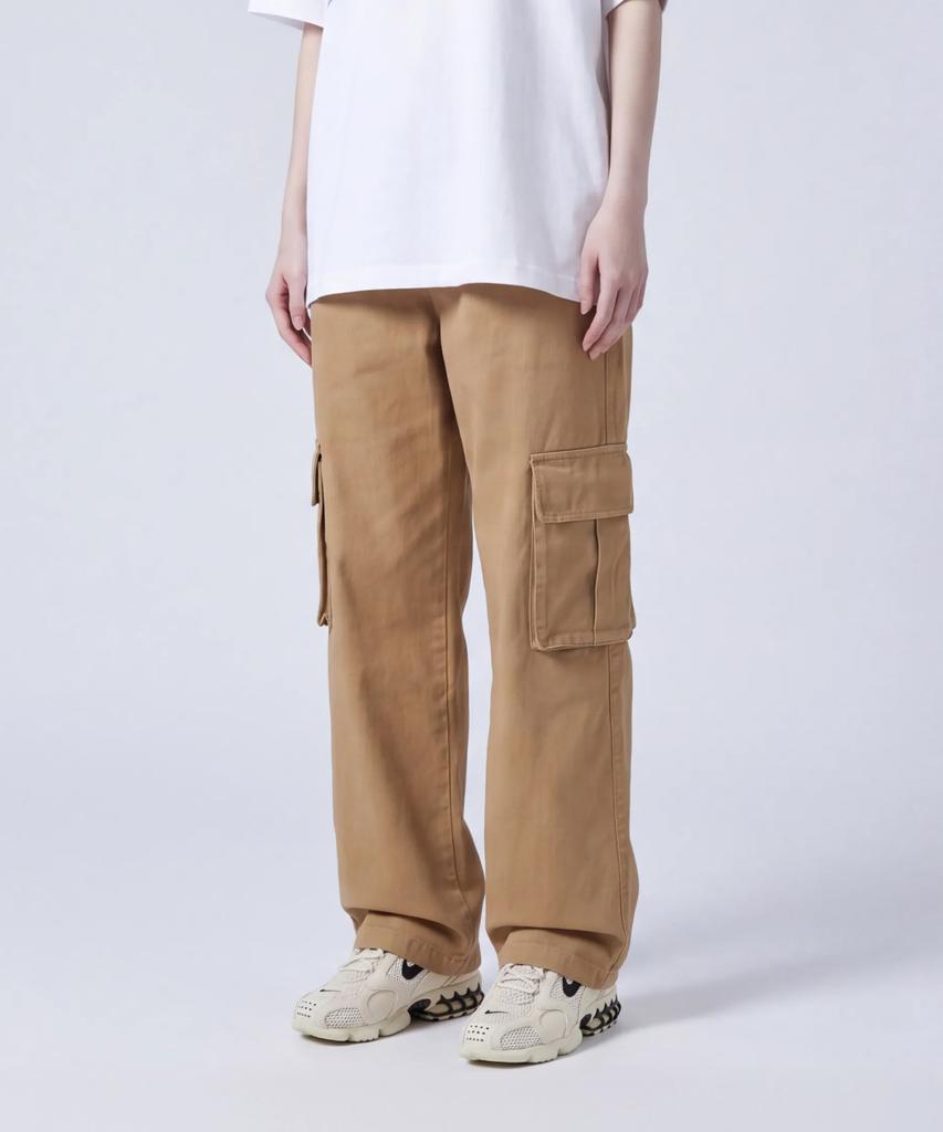 Santokalle String Wide Cargo Pants (Beige)