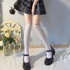 Spice Girls Strap-On Cross-Strap Socks Black Lolita Tall Stockings Versatile Women'S Thin Design Knee Socks
