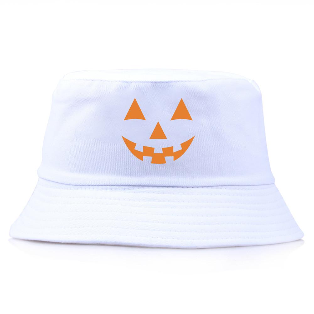Halloween Pumpkin Printed Bucket Hat With Sun Protection For Summer And Autumn Wear