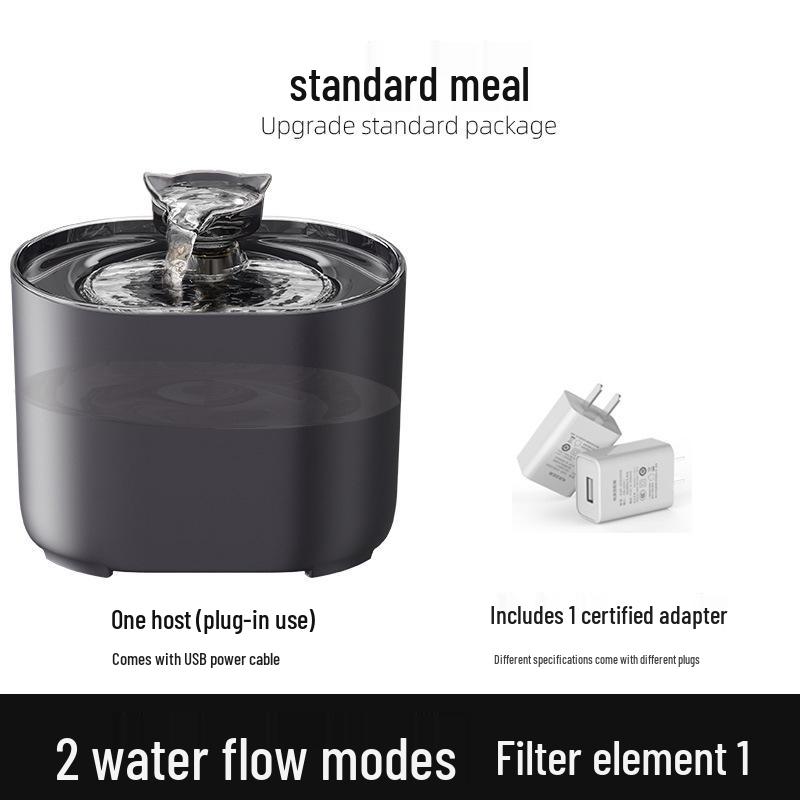 

Умный фонтанчик для питья для домашних животных с автоматической циркуляцией и фильтром живой воды для кошек и собак EU Standard