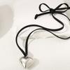Heart Pendant Necklace Vintage  Aesthetic Love Inspired Choker New Fashion Romantic Heart Necklace for Women