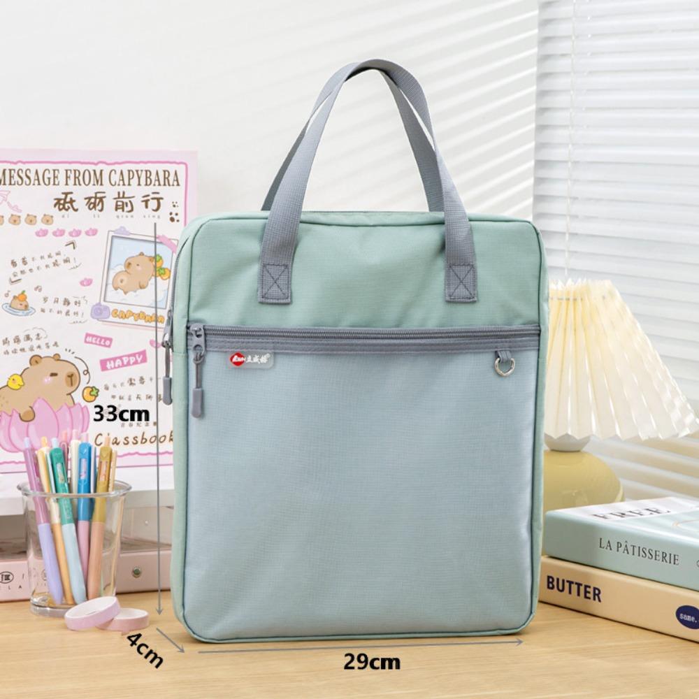 Multifunctional Zipper Pouch Bag A4 Document Bag New Data Storage Bag  School Office Supplies