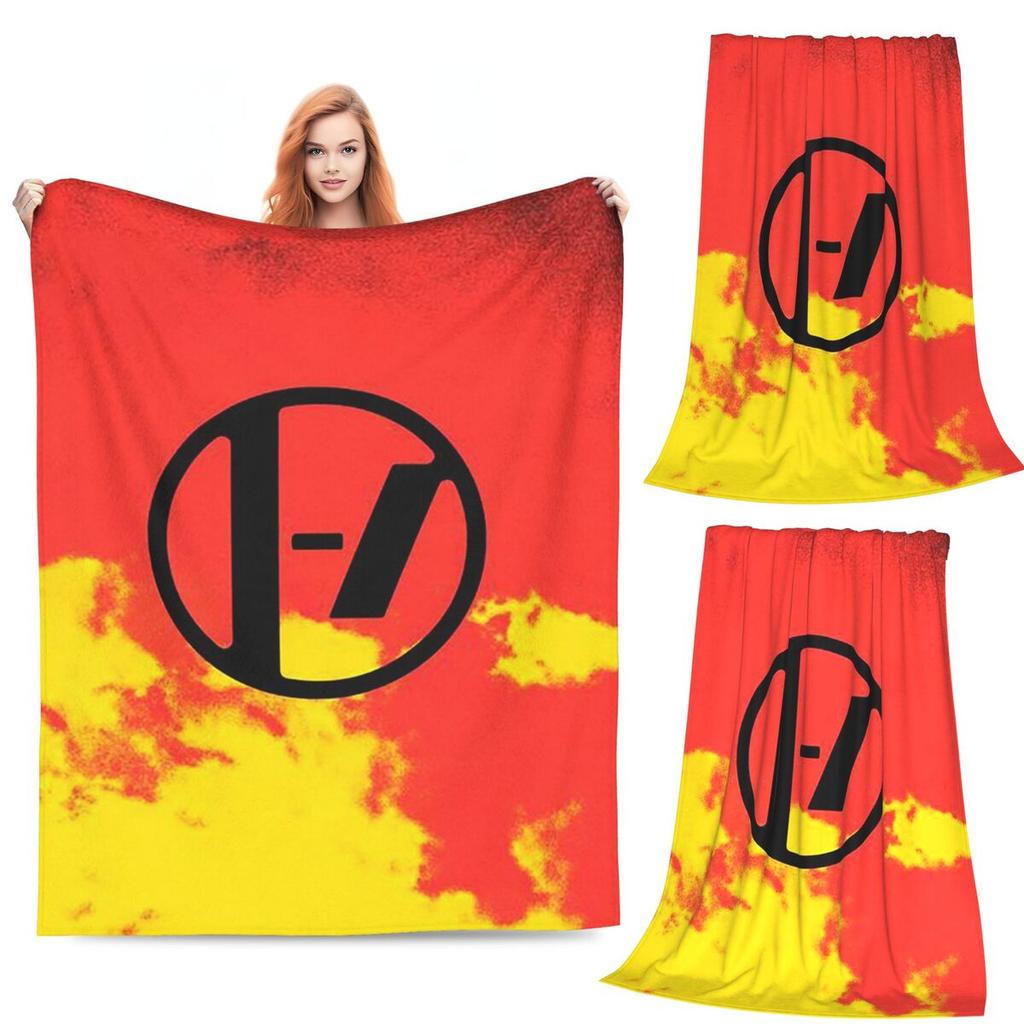 T-Twenty One P-Pilots Blanket Flannel Sofa Throw Blanket Breathable for Home Bedroom Office Throws Bedspread Quilt