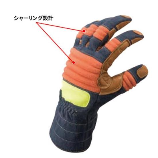 Kevlarfiber brannsikre og vanntette hansker størrelse M [TONBOREX] K-A183 (TOMBOREX)