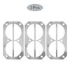 3pcs Silver Valve Plate Gaskets Washers Time And Effort Saving Convenient Package Easy Installation High Quality