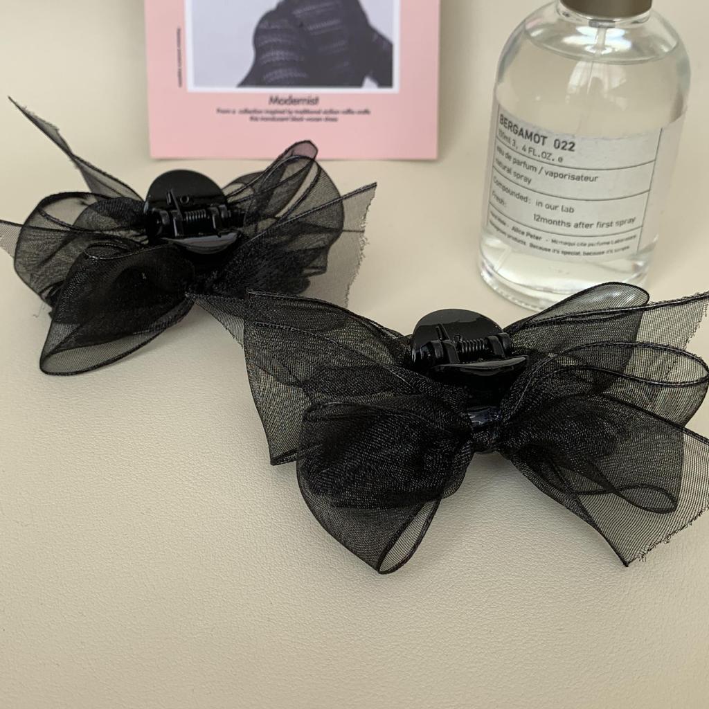 2025 Mesh Bow Hair Clip: Cute Japanese Style for Girls