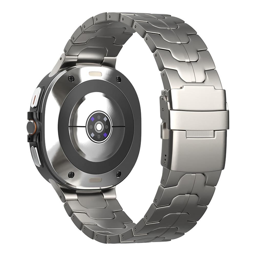 Watch Strap for Samsung Galaxy Watch8 44mm/40mm/Watch8 Classic 46mm Titanium Wrist Band with Safety Buckle