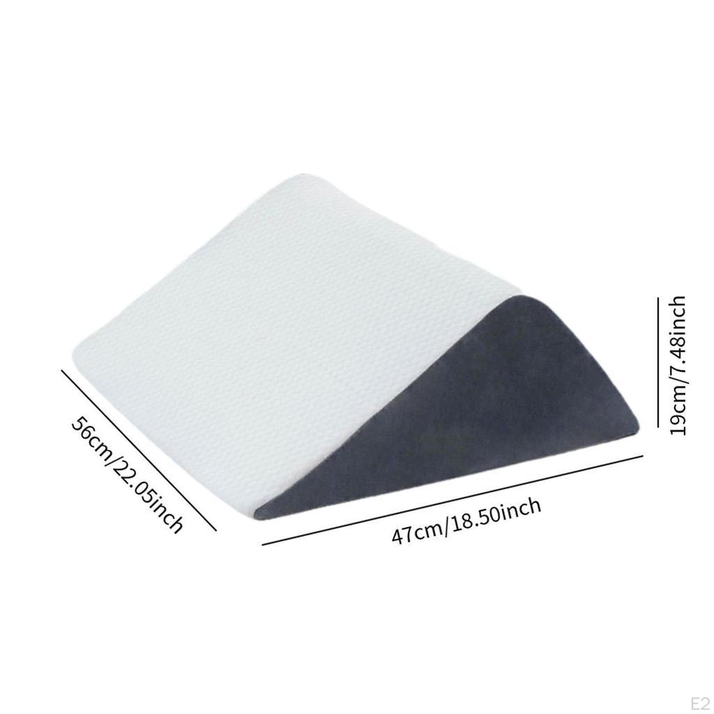 Leg Elevating Pillow Bed Wedge Memory Foam Anti Slip Ergonomic Soft Removable Washable Cover