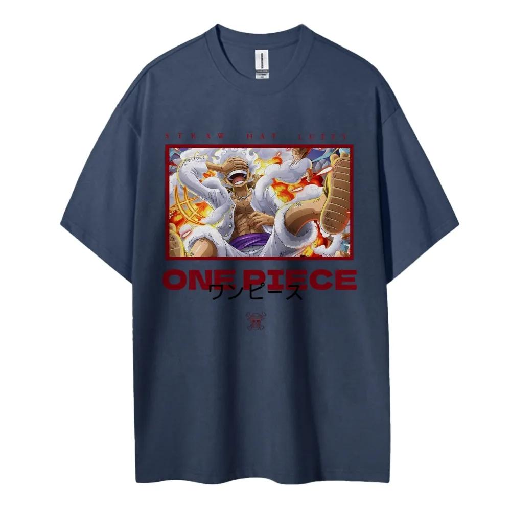 

ONE PIECE Tshirt Mens Pure Cotton Casual Round Neck Tshirt Short Sleeve Clothing Summer Sports Casual Short Sleeve Top 4XL