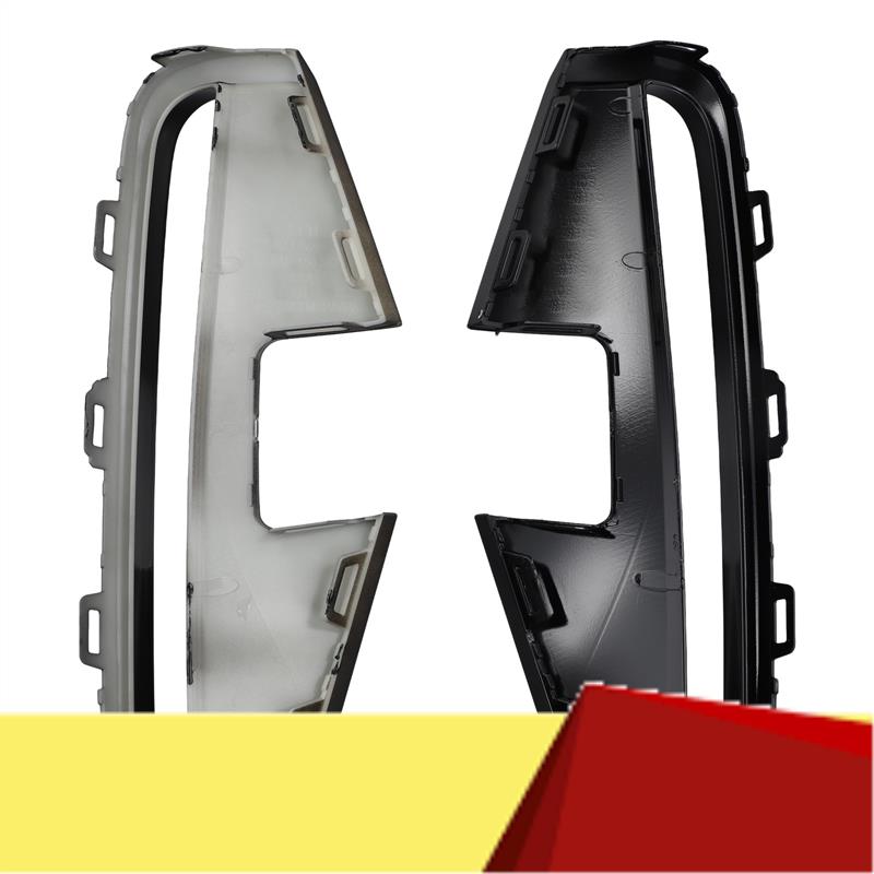 

For BMW 4 Series G22 G23 Front Bumper Fog Lights Grille Trim Strip Kit 51118077070, 51118077069-M53K чёрный
