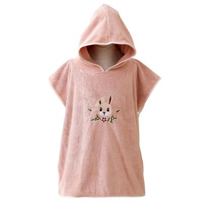 Coral Fleece Hooded Bath Towel Cape Children's Bathrobe Baby Bath Absorbent Towel