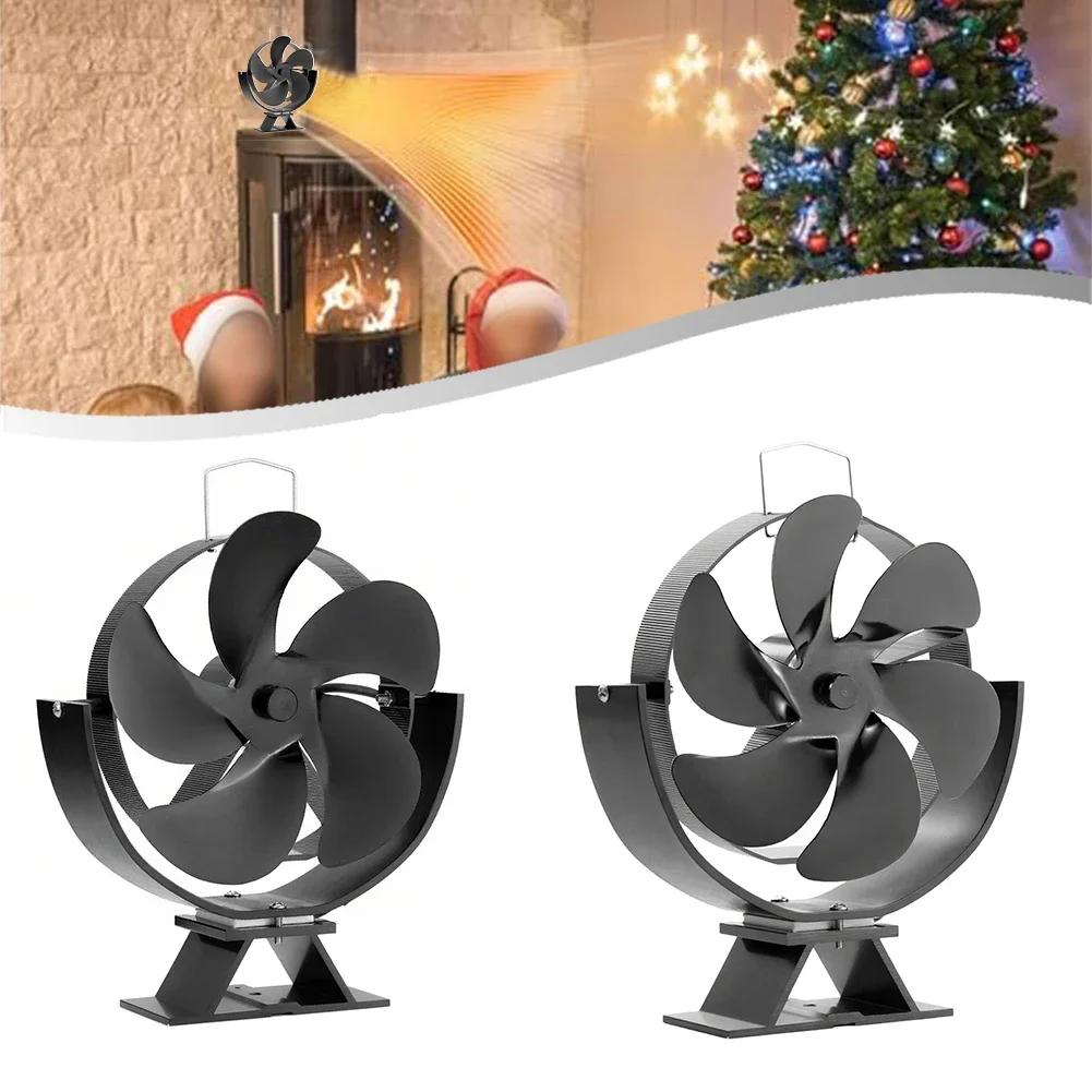Silent Adjustable Fireplace Fan Designed for Energy Efficient Heat Distribution with Large Blades and Flexible Angle Settings