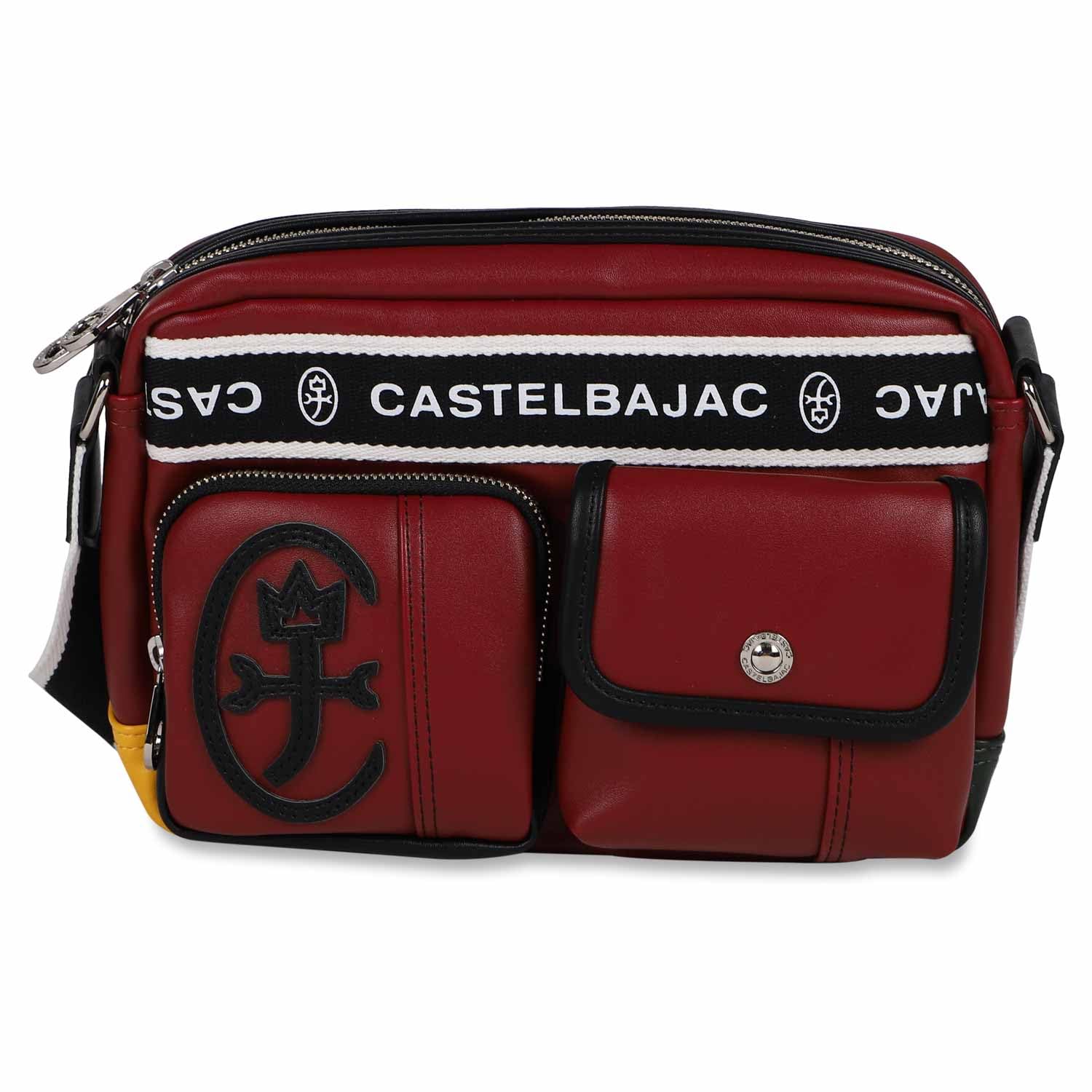 

Shoulder Bag Small Mini Shoulder Domine 024111 Brand Crossbody Red [Castelbajac] [14]