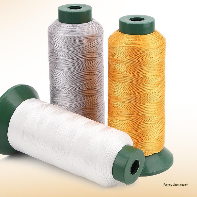 Sewing Machine & Handcraft Thread: High-Strength Mercerized Nylon for Upholstery, Leather, and Jeans