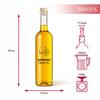 FUTURA 0.5L bottle with HOMEMADE LEMON VEGETABLE for alcohol, syrup, tincture