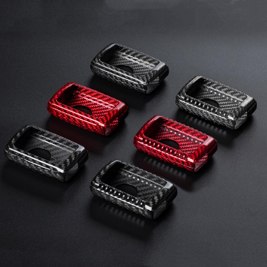 T-Carbon Kohlefaser Autoschlüsselhülle Abdeckung Für Toyota Camry Prius Land Cruiser Prado 150 Crown Für Subaru Foreste Xv