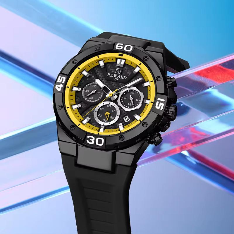 Mode Bunte Zifferblattuhr Herren Luxus Silikon Chronograph Sport Wasserdicht Quarz Herrenuhr Relogio Masculino