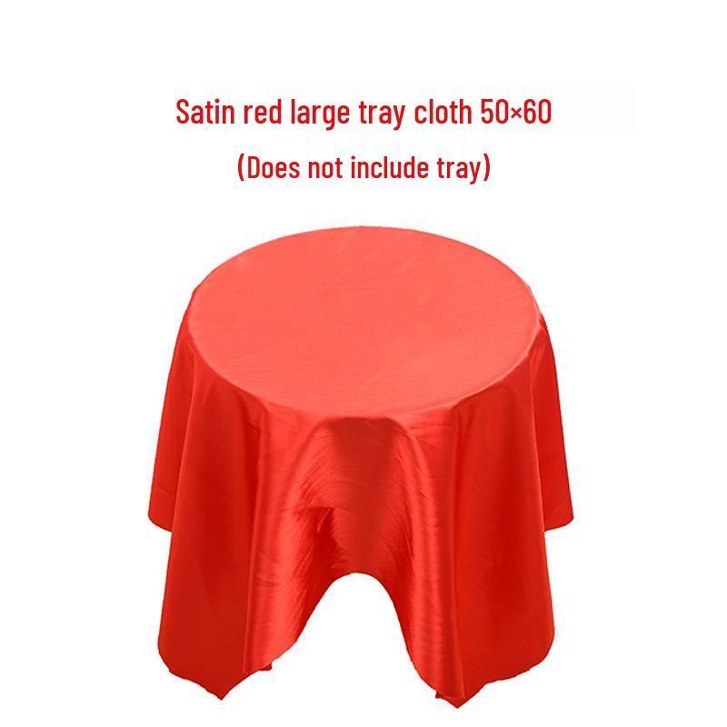 

Claret Gold Velvet Ribbon Cutting Tray Cloth for Ceremonies & Celebrations