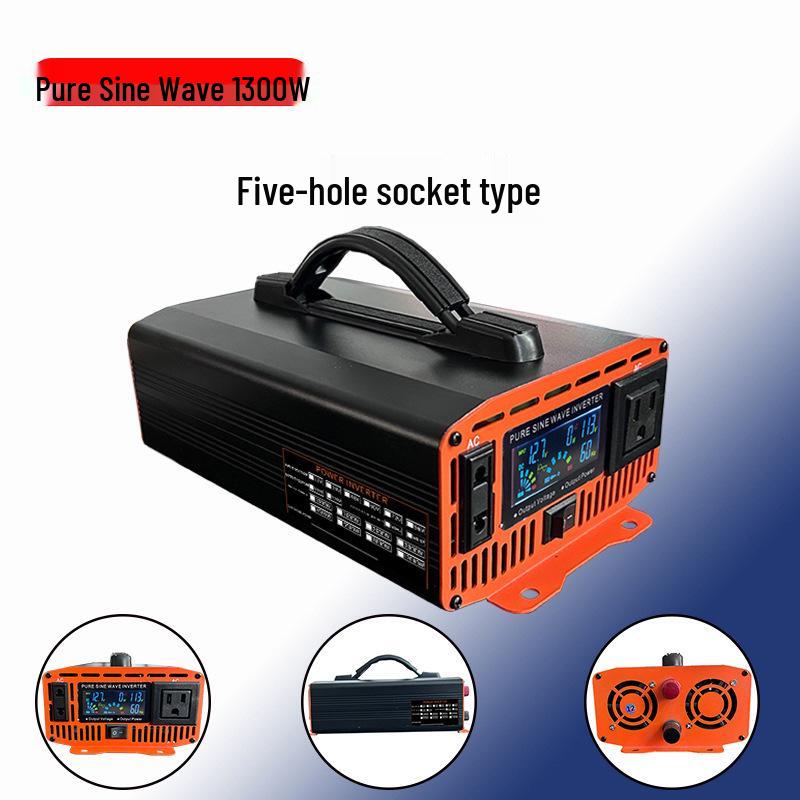 High-Power Pure Sine Wave Car Inverter: 12V/24V/48V/60V/72V to 220V Transformer