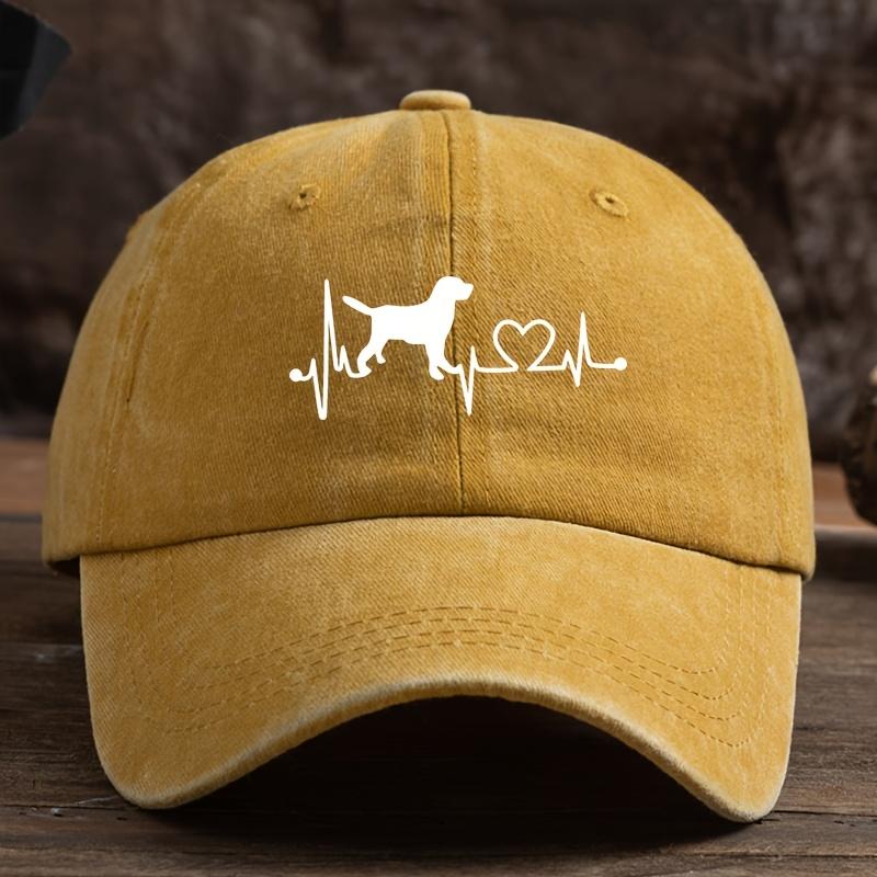 Dog Love Printed Baseball Hat for Men and Women Outdoor Daily Leisure Sunscreen and Sunshade Duck Tongue Hat