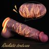 XXXL Realistic Liquid Silicone Dildo, Dual Density Soft Skin Feel, Defined Veins & Realistic Texture, Strong Suction Cup, 4 Sizes, 37cm Large Size