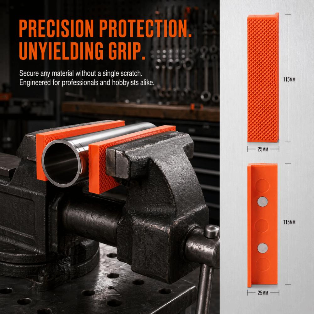 2pcs 4.5 Inch Protective Jaw Pads ABS Vise Protective Pad Universal Bench Jaw Covers Woodworking