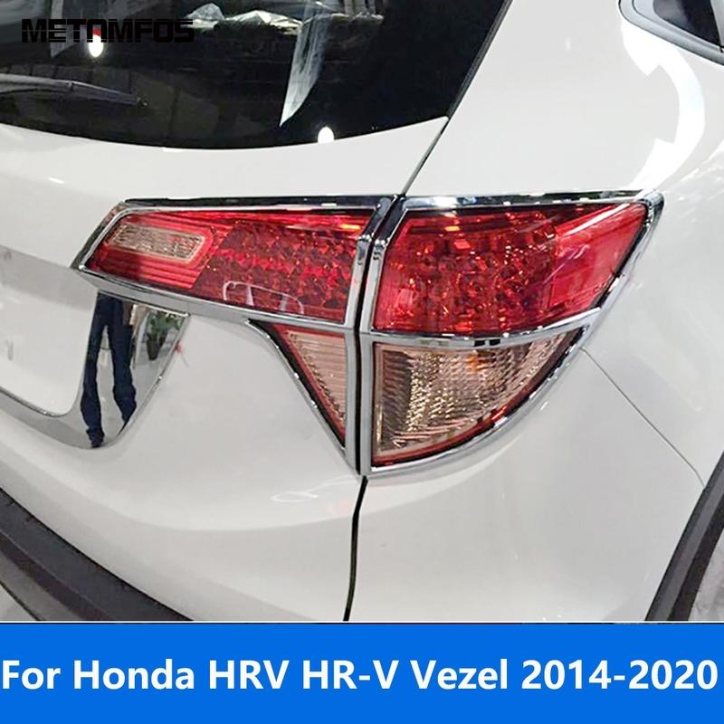 Для Honda HRV HR-V Vezel 2014- Хромированная Накладка на Задний Фонарь Рамка Фонаря Заднего Фонаря Защита Заднего Фонаря Автомобильные Аксессуары