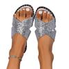 Women Slippers Flat Glitter Slippers