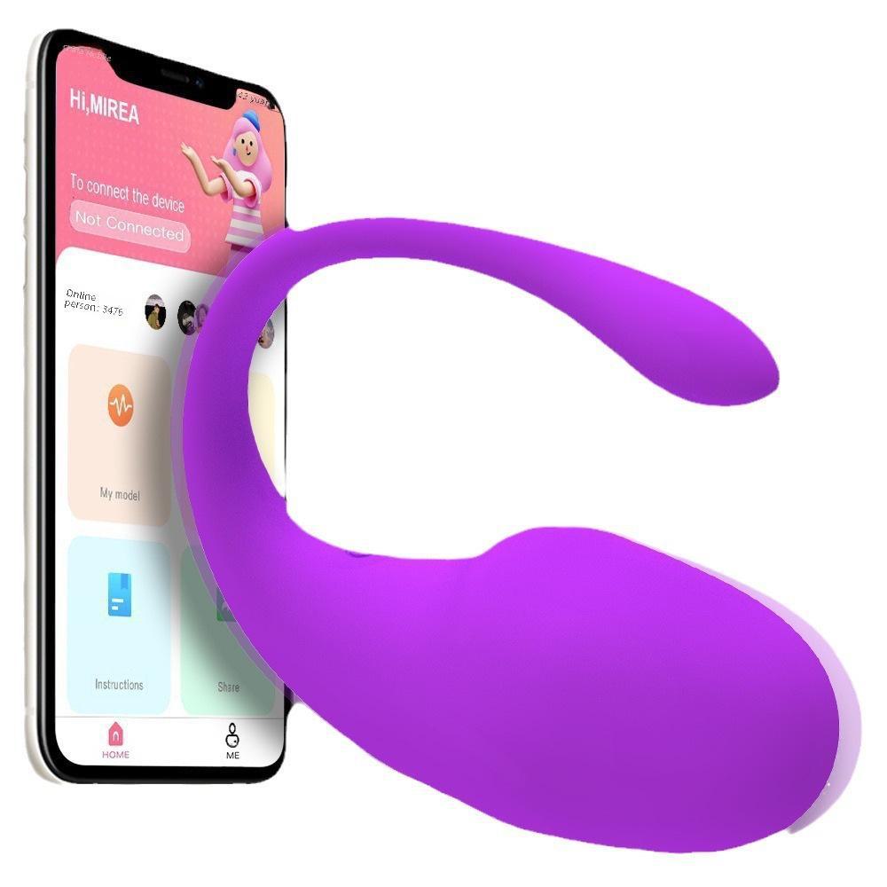 Kabelloser, app-gesteuerter tragbarer Tadpole Jumping Egg G-Punkt-Vibrator für weiblichen Orgasmus und Masturbation