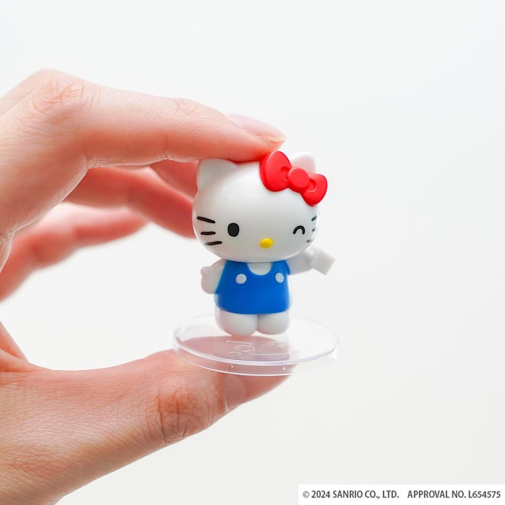 LEC Sanrio Characters x Ganbare Osouji Figure Complete Set of 12 Types Melamine My and others Gekiochi-kun (with Sponge) Kitty, Melody, Cinnamoroll,