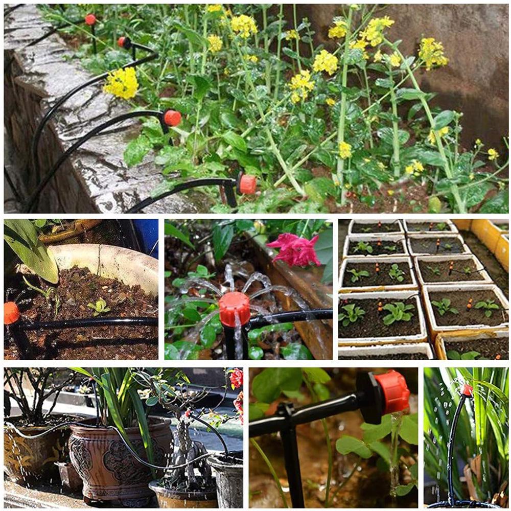 Adjustable Drip Irrigation Nozzle Set for Potted Plants and Garden Watering