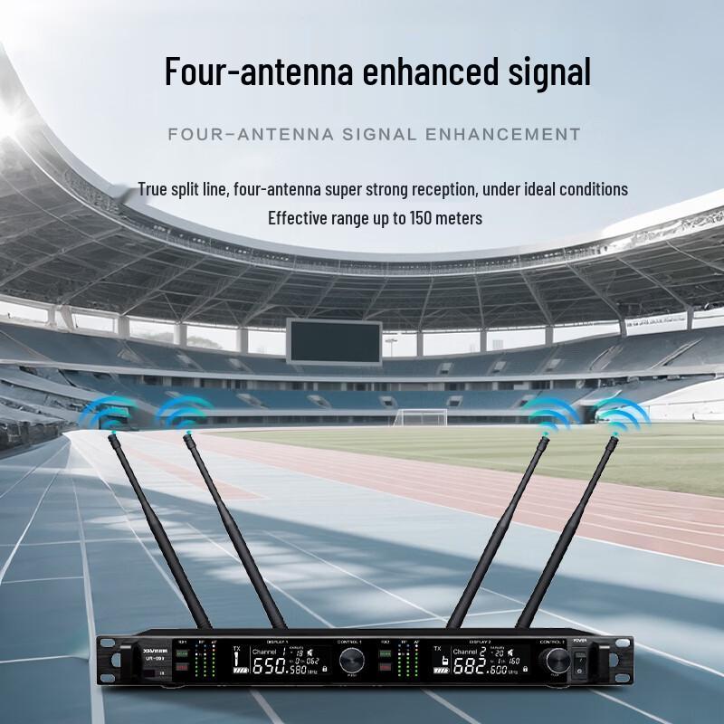 Xun Er Wei Professional True Diversity Wireless Microphone System (CN version)