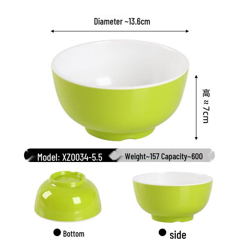 

Меламиновые двухцветные миски TianYajing A8