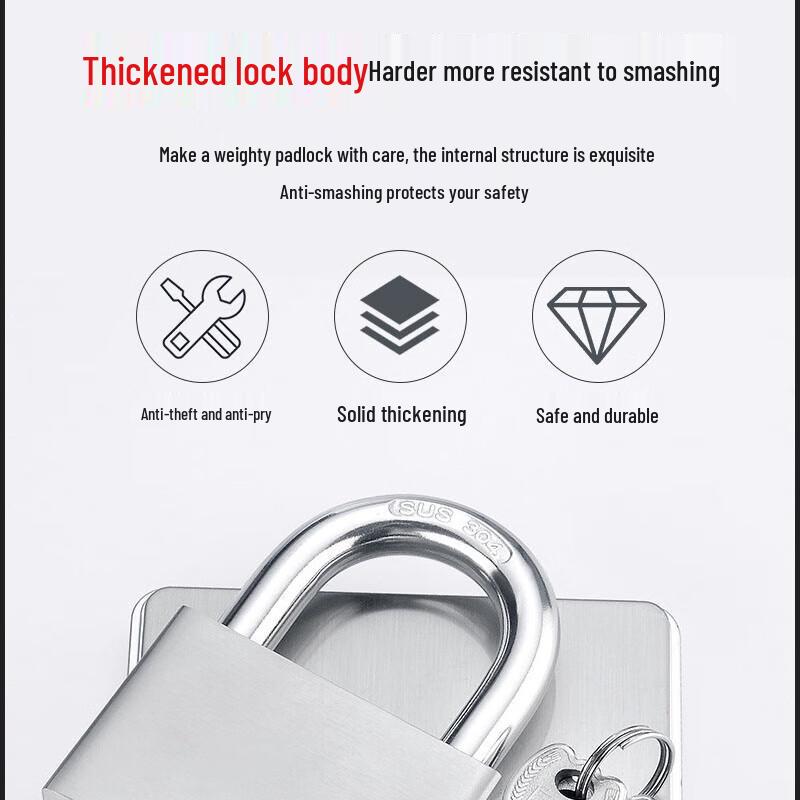Gong Yue 304 Stainless Steel Waterproof Padlock
