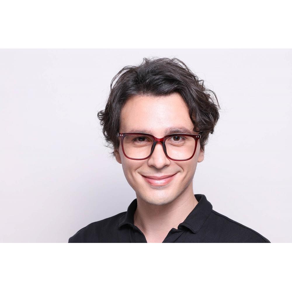 Full Rim Square Burgundy Smartbuy Collection Cyd 228224 C23 Fashion Unisex Eyeglasses