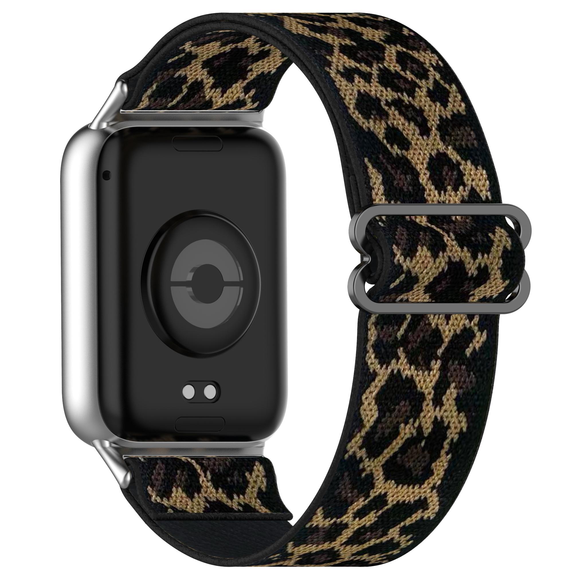 Nylon-Uhrenarmband für Redmi Watch 5 4 Sport Elastisches Ersatzarmband Armband Corre Armband für Xiaomi Mi Band 8 9 pro Band Redmi Watch 5 leopard print