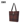 Semir Plaid Tote Bag
