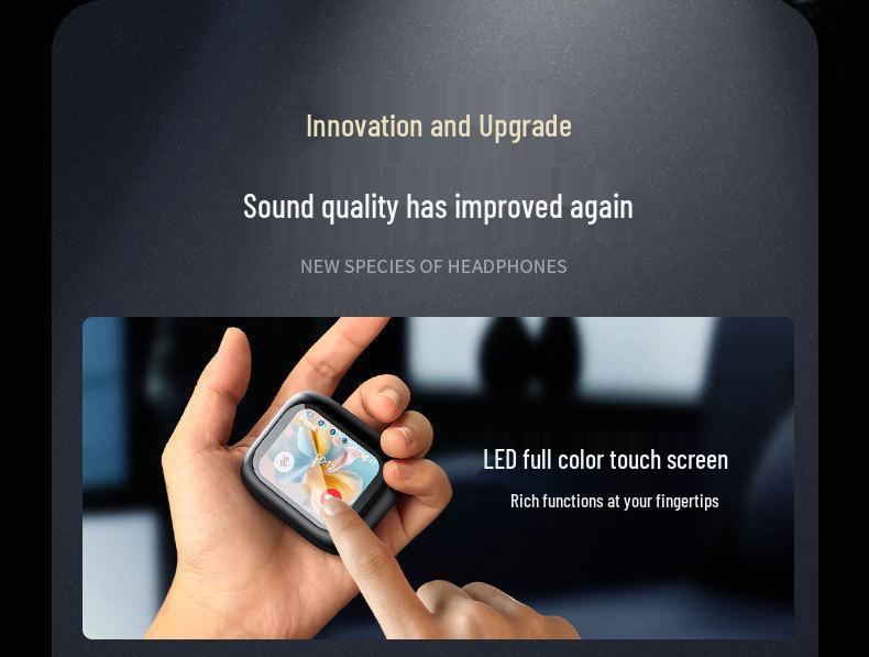 AI-Powered ANC+ENC Smart In-Ear Headphones with LCD Display