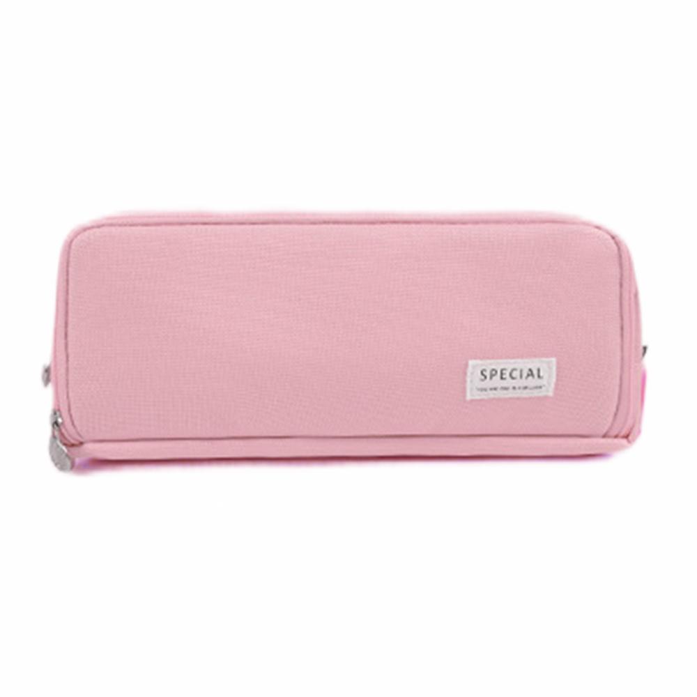 

Kawaii Pencil Case Large Space Storage 3 Compartment Pouch Double Side Opened Student Stationery Desk Organizer School Supplies