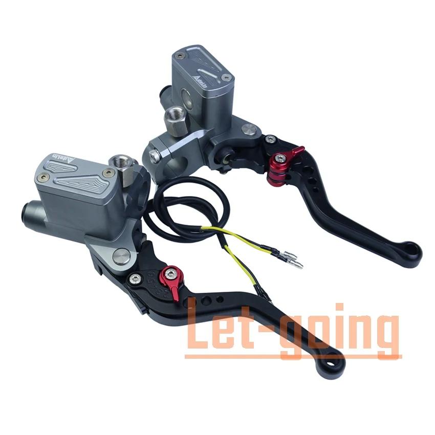 

Adelin PX6 Brake Clutch Pump Lever Motorcycle Hydraulic Master Cylinder Accessories 7/8 12.7mm piston CNC for Yamaha Moto серый