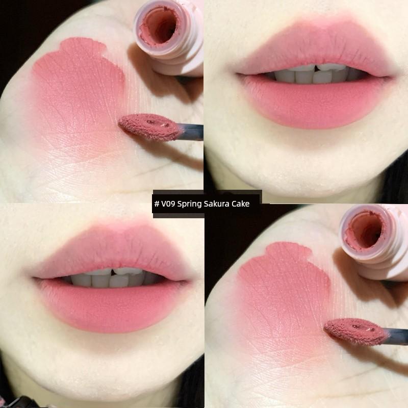 New Color Listing! Mooekiss Mukoshi Lip Mud Matte Finish Lip Lacquer No Stain on Cup V27 V29 V25