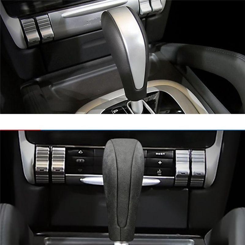 Car Gear Handle Sleeve Lever Cover Car Handball Protection Sticker Car Interior Parts For Cayenne 04-09 A